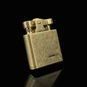 briquet de poche doré